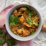 With the aroma of sliced ginger and lots of fresh coriander on top, this Pakistani style ginger chicken is sure to delight family members and guests.