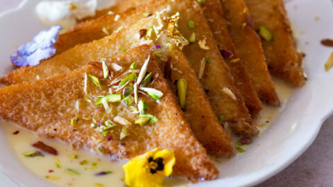 Rose Flavoured Shahi Tukda Recipe