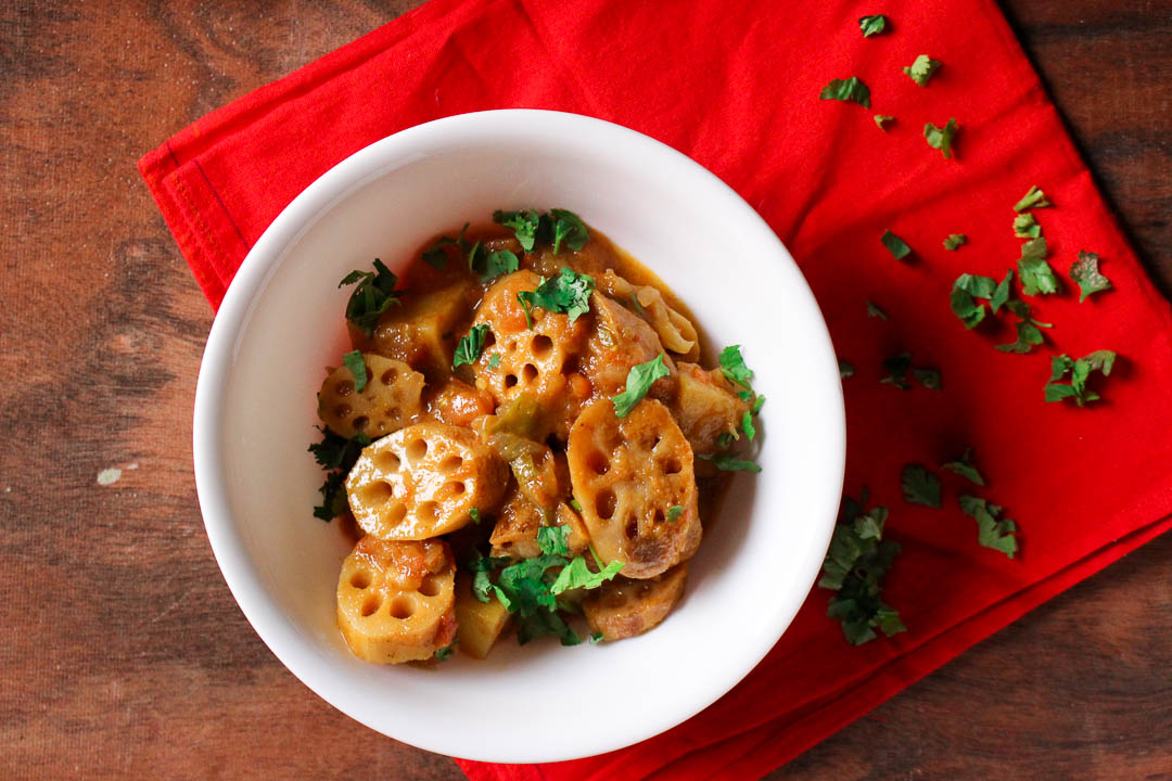 Lotus Root Or Bhae Ki Sabzi With