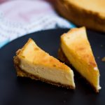 This classic baked cheesecake is super simple to make and makes a cheesecake that is smooth and creamy with a hint of lemon. Serve it plain or with fruits on side. 